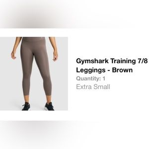 Gymshark 7/8 Training Leggings